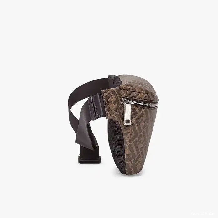 Cheap Fabric Coffee Motif Belt Fendi Brown FF In Bag 0324 HOT SALE